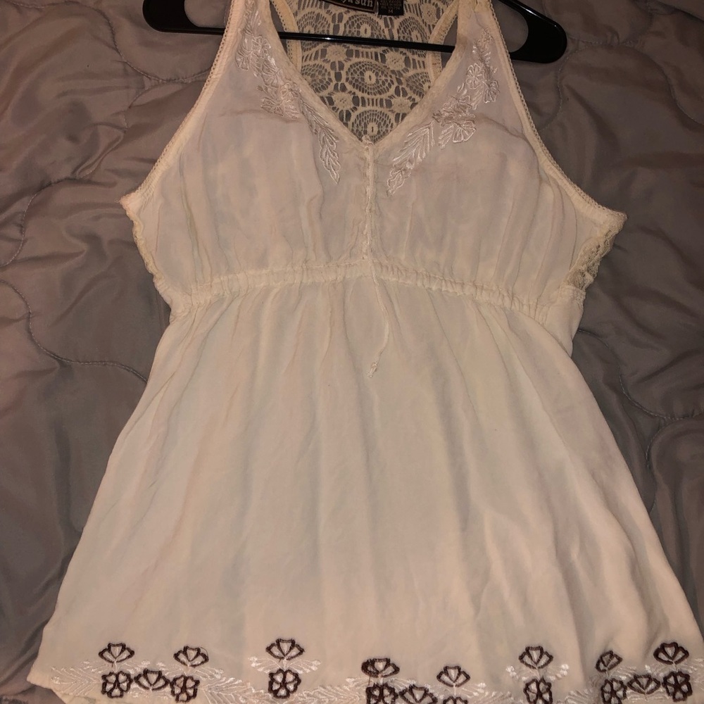 Cream color beach coverup